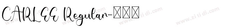 CARLEE Regular字体转换